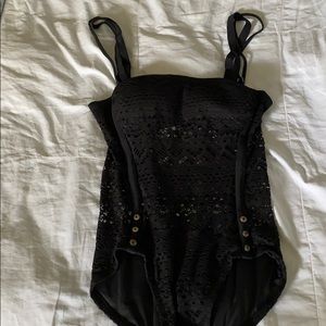 Black bathing suit